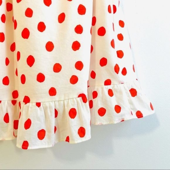 Rixo Woman's Dress XXS Red Polka Dot Mini Wrap Ruffle Belted Half Sleeve New - Picture 15 of 17